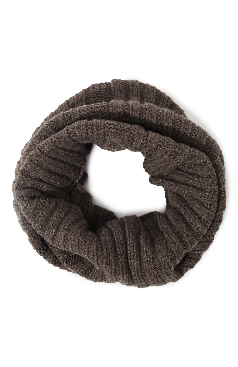 Шарф-снуд из кашемира и шерсти RICK OWENS серого цвета по цене 33850 руб., арт. RU02B2484/WSBR, фото 1 Шарф-снуд из кашемира и шерсти RICK OWENS, арт. RU02B2484/WSBR, фото 1