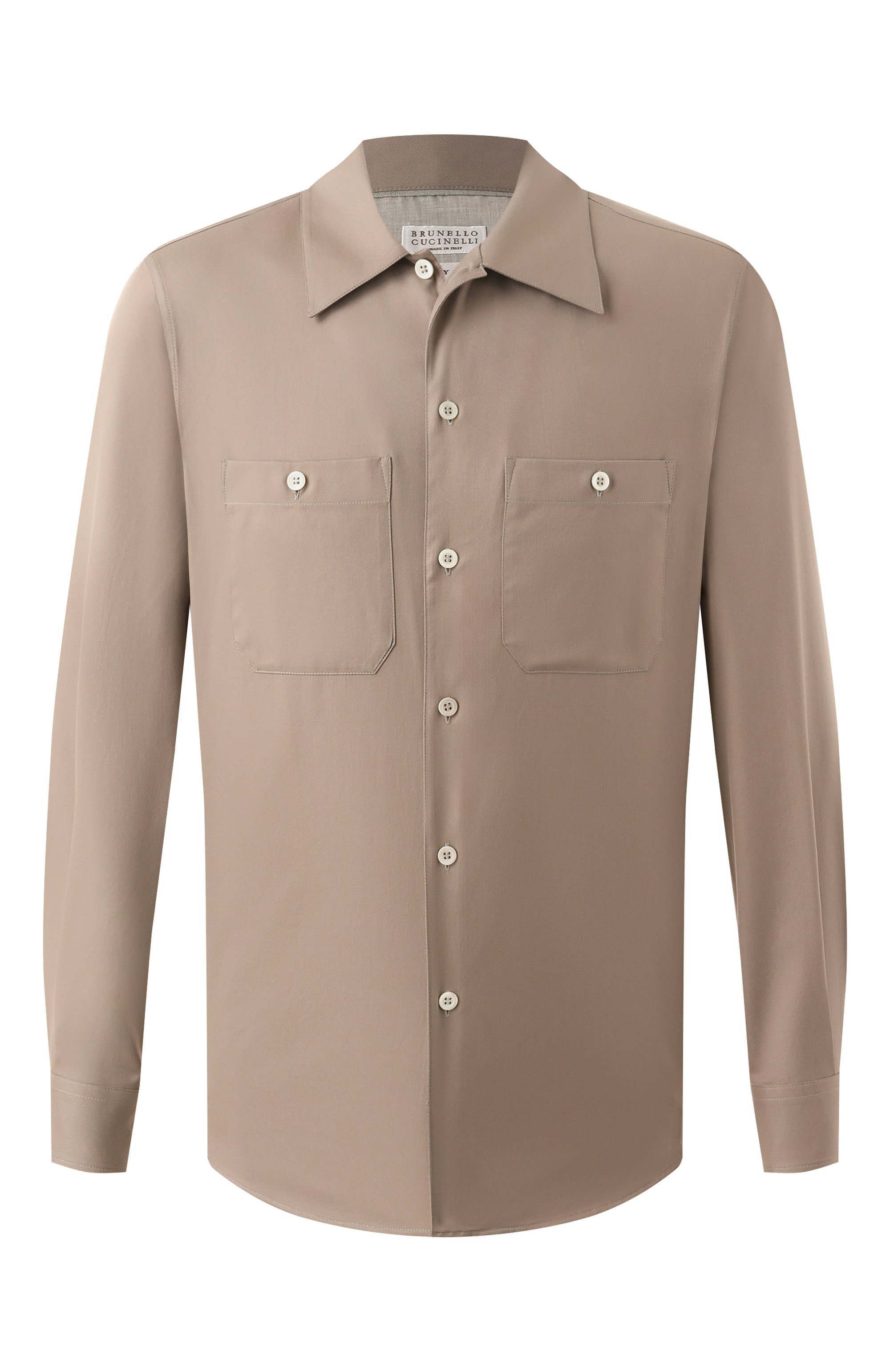 Хлопковая рубашка BRUNELLO CUCINELLI, арт. MW6040658, фото 1