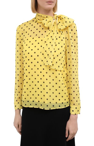 Блузка REDVALENTINO желтого цвета по цене 46050 руб., арт. UR0AB1Y0/5DT, фото 3 Блузка REDVALENTINO, арт. UR0AB1Y0/5DT, фото 3