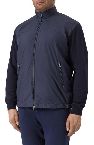 Комбинированный кардиган PAUL&SHARK темно-синего цвета по цене 99450 руб., арт. 25411721, фото 3 Комбинированный кардиган PAUL&SHARK, арт. 25411721, фото 3