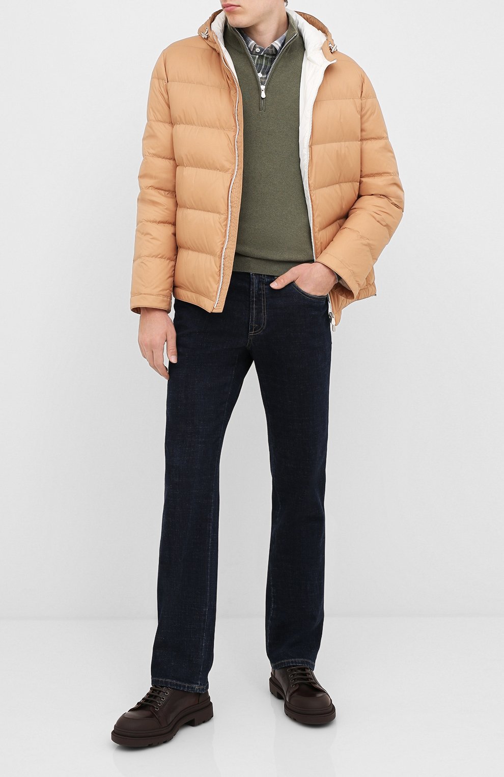 Пуховик BRUNELLO CUCINELLI бежевого цвета по цене 362000 руб., арт. MR4051744, фото 2 Пуховик BRUNELLO CUCINELLI, арт. MR4051744, фото 2