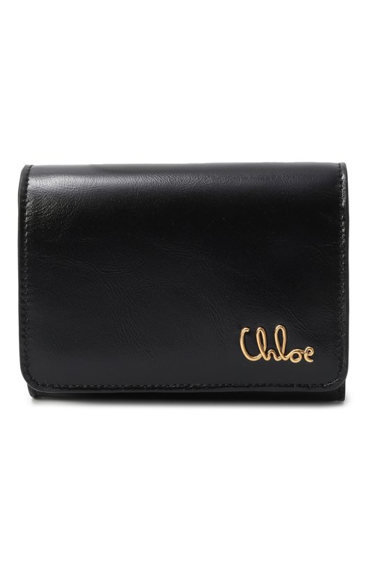 Кожаное портмоне Chloé CH25SP483016 Чёрный CH25SP483016