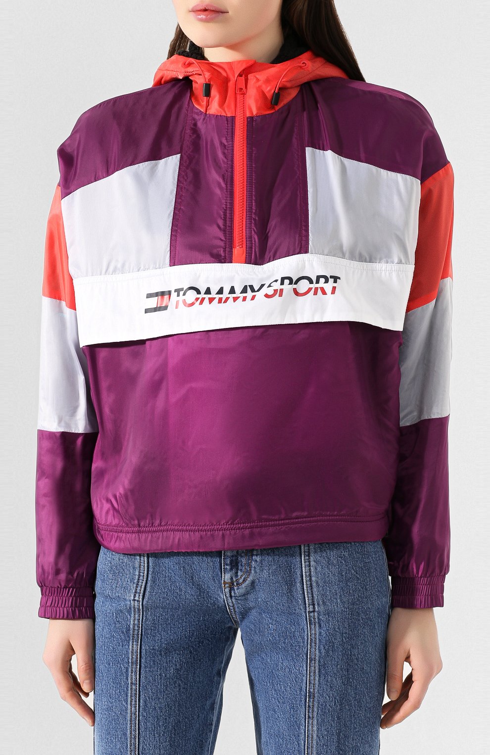 Анорак TOMMY SPORT фиолетового цвета по цене 15990 руб., арт. S10S100416, фото 3 Анорак TOMMY SPORT, арт. S10S100416, фото 3