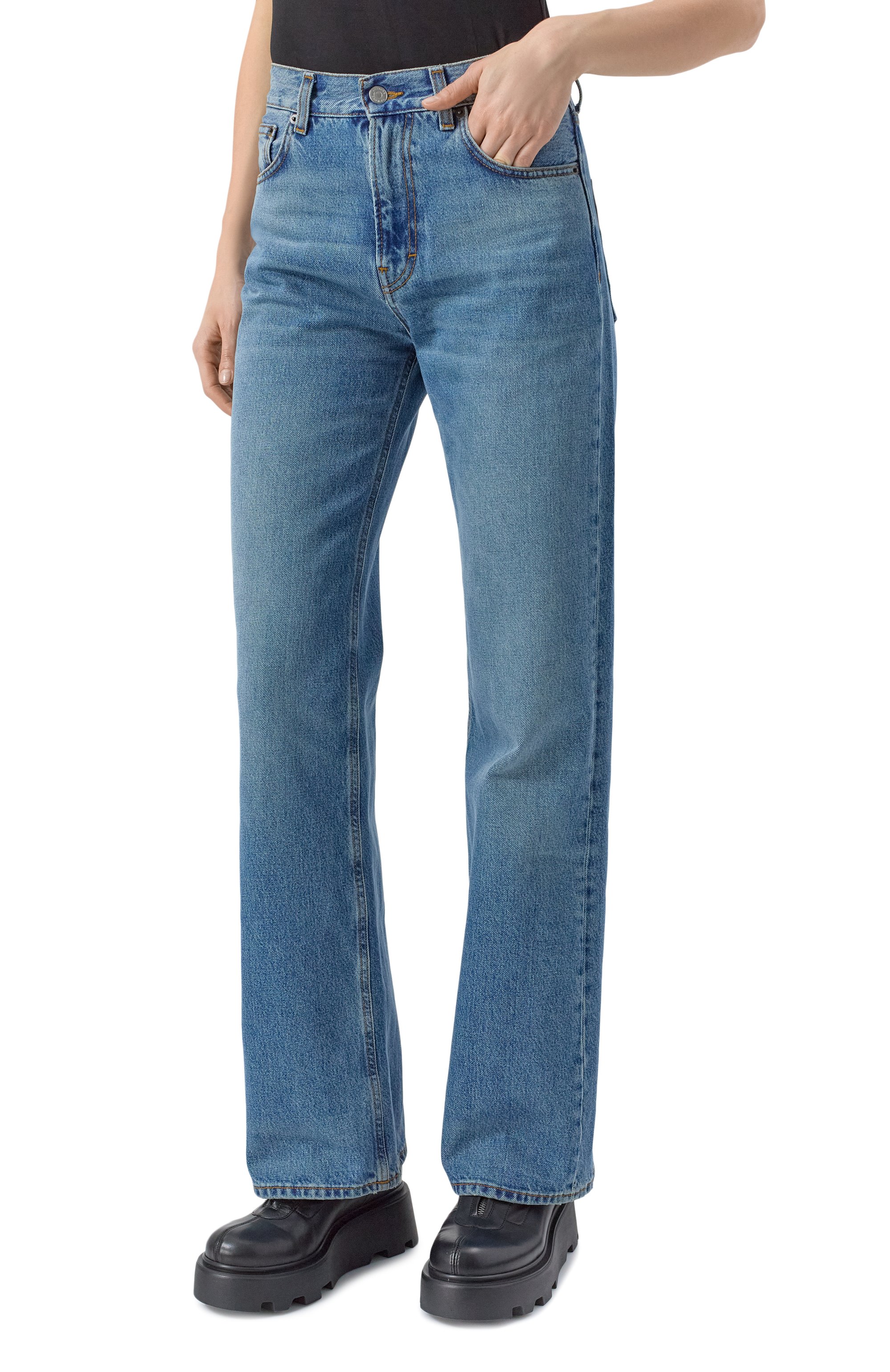 Джинсы HAIKURE синего цвета по цене 25450 руб., арт. HEW03185DF106L0833, фото 3 Джинсы HAIKURE, арт. HEW03185DF106L0833, фото 3