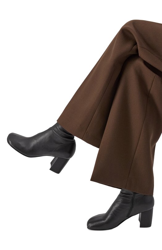 Кожаные ботильоны Dries Van Noten WW232-358/140 Чёрный  WW232-358/140 Фото 2