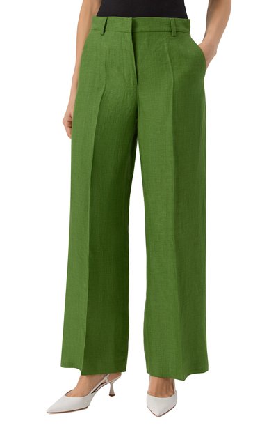 Льняные брюки WEEKEND MAX MARA, арт. MALIZIA, фото 3
