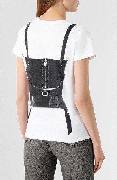 Хлопковая футболка ALEXANDER MCQUEEN, арт. 620612/QZABE, фото 4