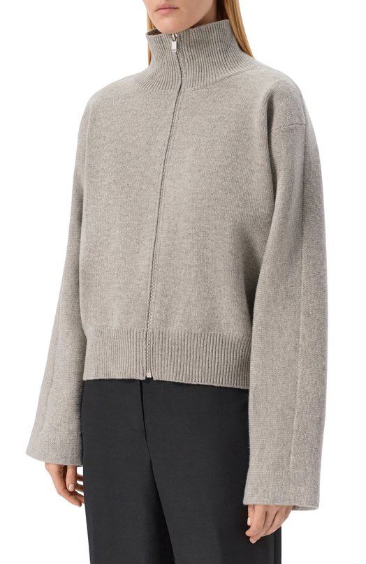 Кардиган из шерсти и хлопка Jil Sander J02HP0035/J14804 Серый  J02HP0035/J14804 Фото 3