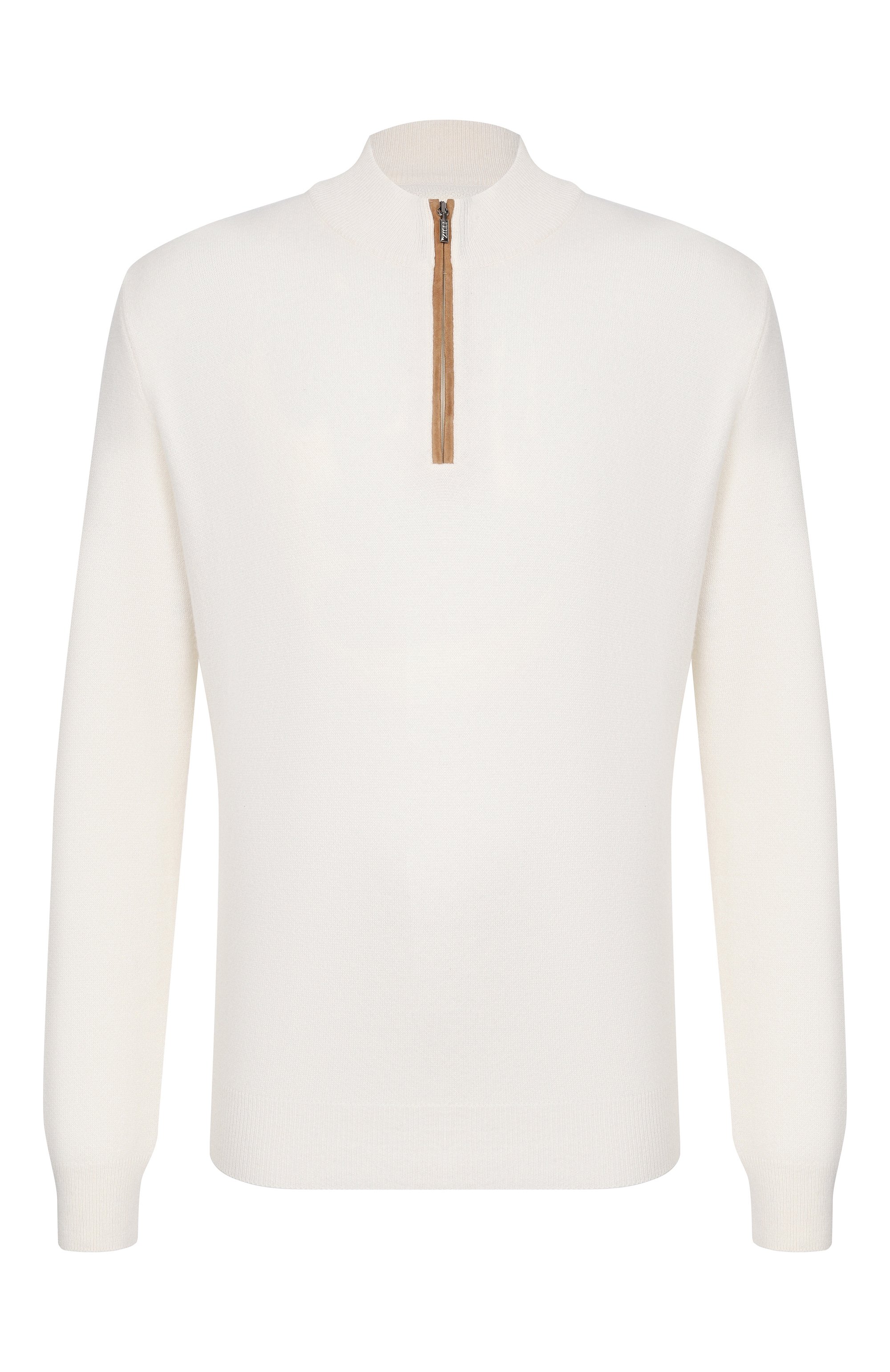 Кашемировый джемпер ZILLI кремового цвета по цене 128500 руб., арт. KZMN01M0320VNX200, фото 1 Кашемировый джемпер ZILLI, арт. KZMN01M0320VNX200, фото 1