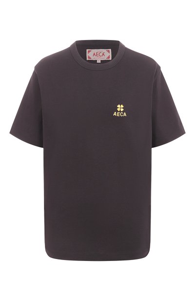 Женская хлопковая футболка AECA WHITE, арт. AWCMSSBDTTSST010C0.CHARCOAL (XL)