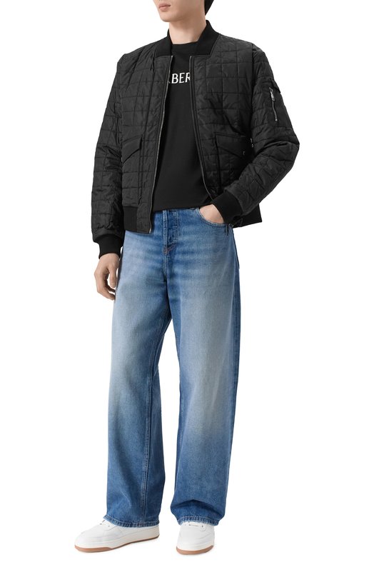 Хлопковая футболка Burberry 8122387 Чёрный  8122387 Фото 2