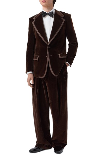 Мужские бархатные брюки DOLCE & GABBANA, арт. GP0N5T/FUVG7