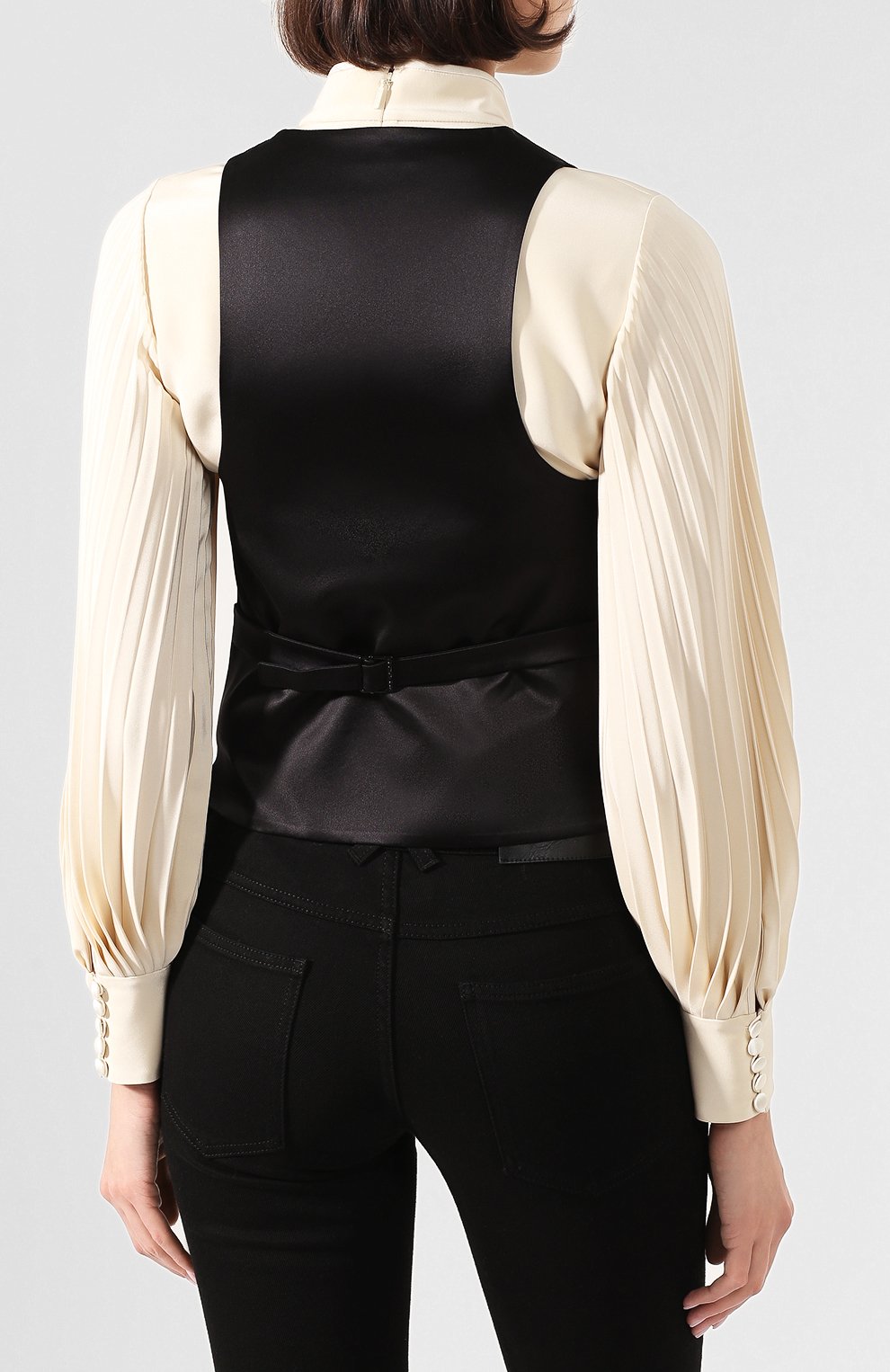 Жилет из смеси шерсти и шелка SAINT LAURENT, арт. 621210/Y512W, фото 4