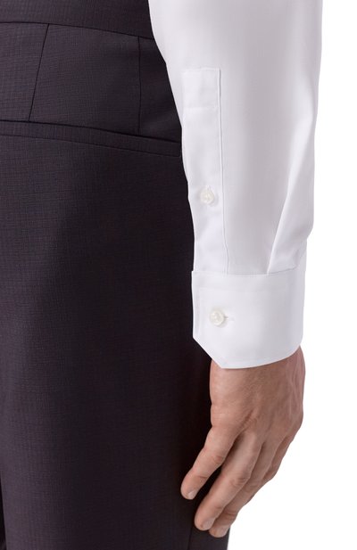 Хлопковая сорочка BOSS белого цвета по цене 20950 руб., арт. 50545819, фото 5 Хлопковая сорочка BOSS, арт. 50545819, фото 5