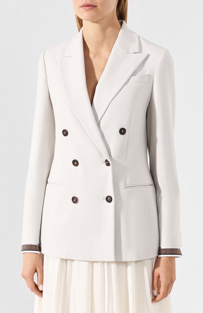 Двубортный жакет BRUNELLO CUCINELLI, арт. MB5218736, фото 3
