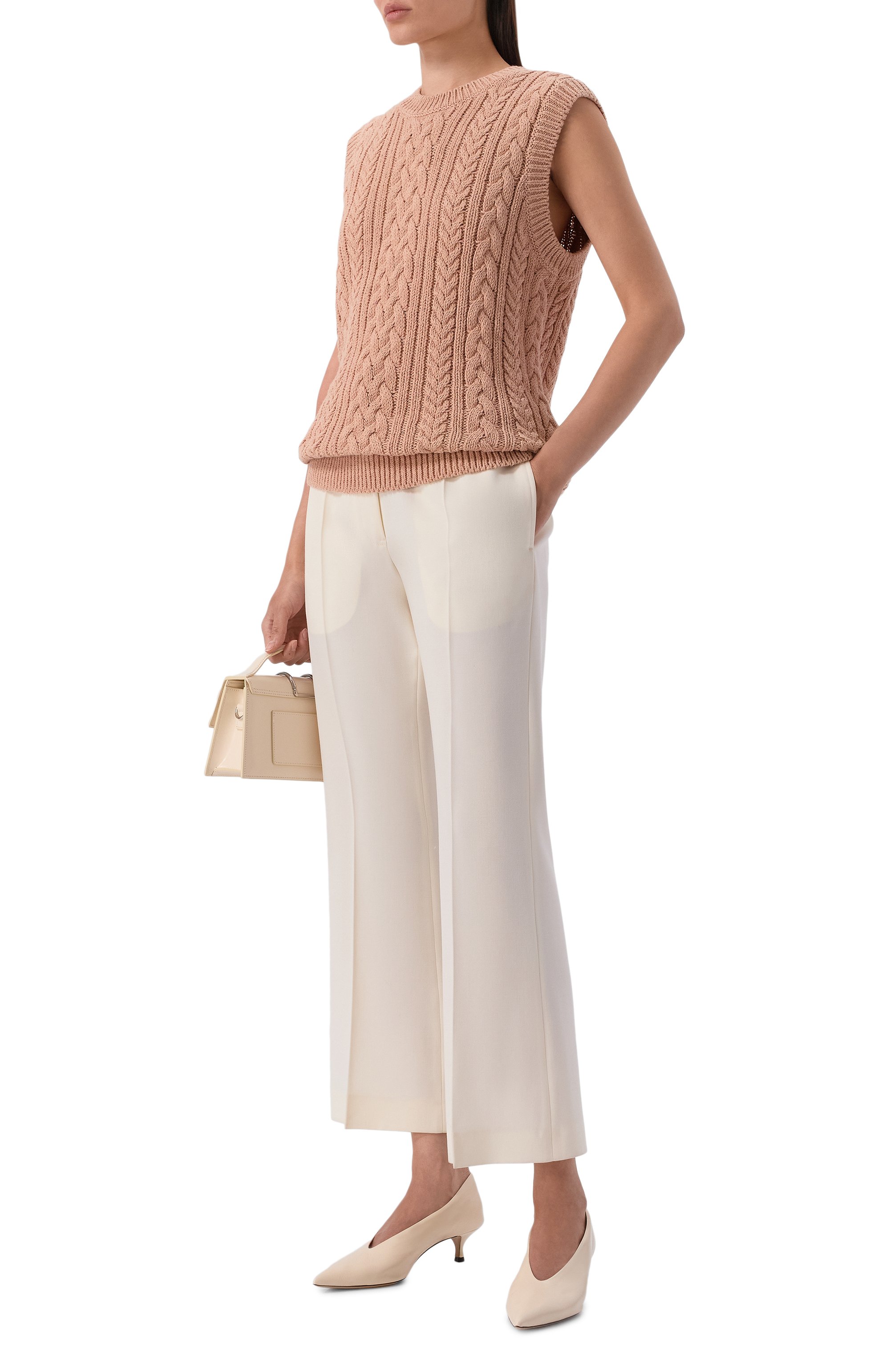 Хлопковый жилет 12 STOREEZ бежевого цвета по цене 17000 руб., арт. 137171, фото 2 Хлопковый жилет 12 STOREEZ, арт. 137171, фото 2