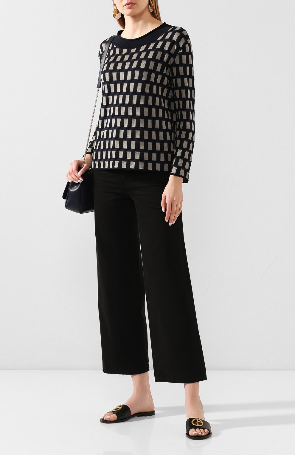 Пуловер из смеси шелка и хлопка GIORGIO ARMANI, арт. 3HAMA3/AMA3Z, фото 2