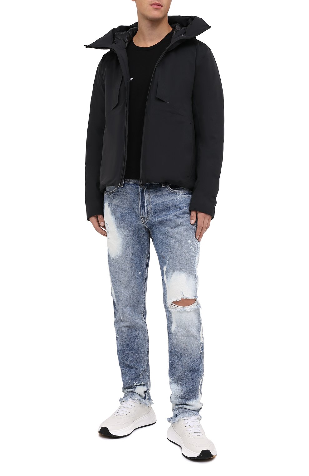 Пуховая куртка KAZUYUKI KUMAGAI черного цвета по цене 143000 руб., арт. AB03-238, фото 2 Пуховая куртка KAZUYUKI KUMAGAI, арт. AB03-238, фото 2