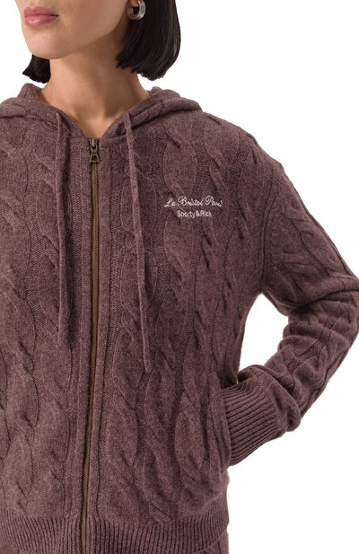 Кардиган из кашемира и шерсти sporty & rich x le bristol paris SPORTY AND RICH, арт. CA005517619BR03, фото 5