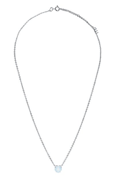 Женское кулон c агатом cartoon hearts MOONKA, арт. HRT-925SL-NK-AGT-BL