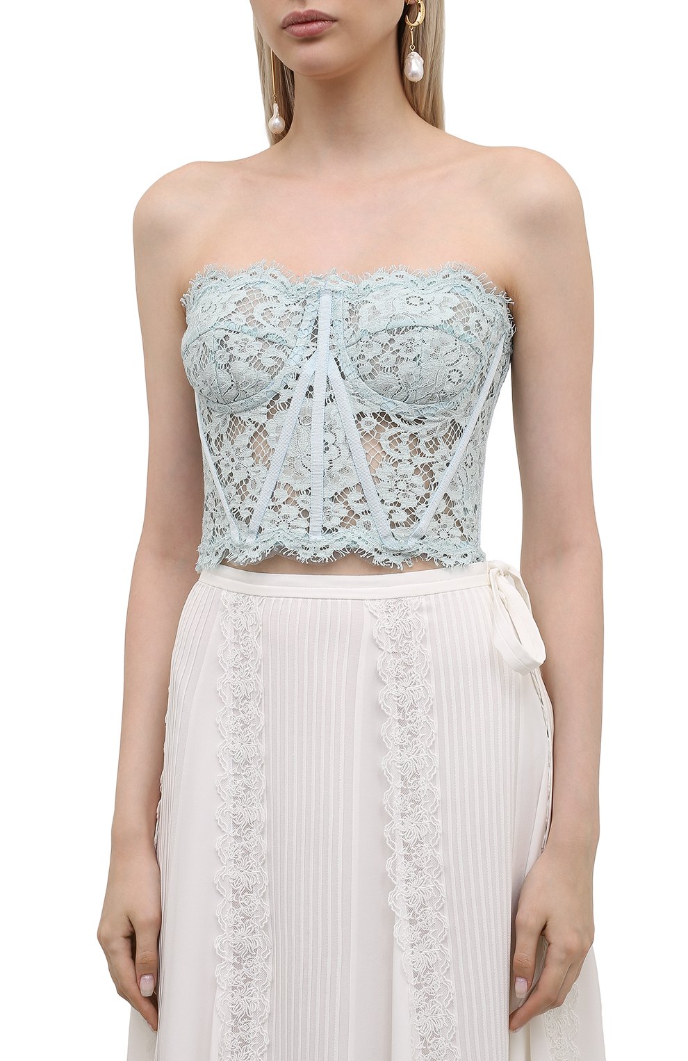 Топ из хлопка и вискозы DOLCE & GABBANA, арт. F72X4T/HLMEA, фото 3