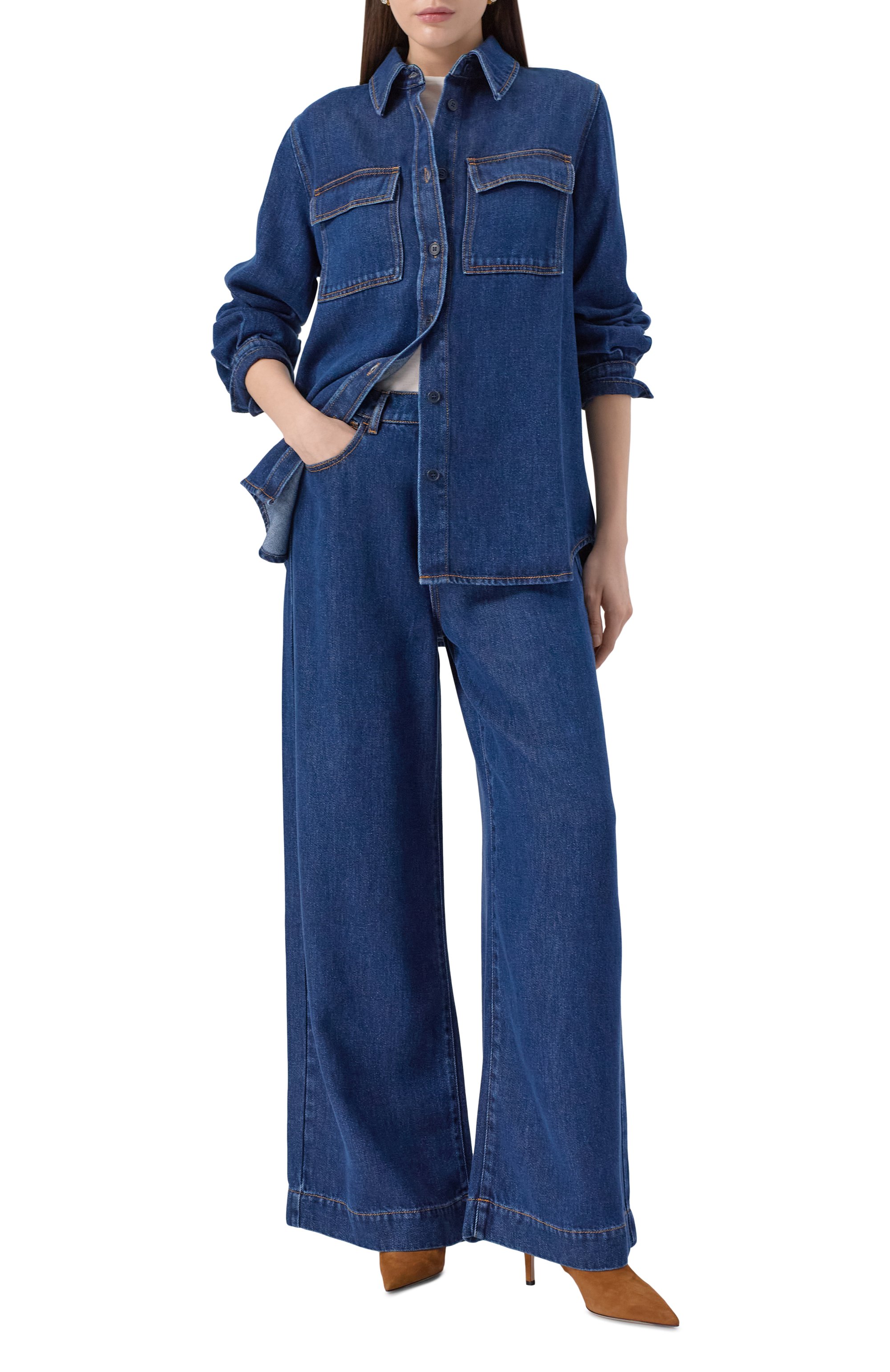 Джинсовая рубашка P.A.R.O.S.H., арт. J0Y25-D381256, фото 2