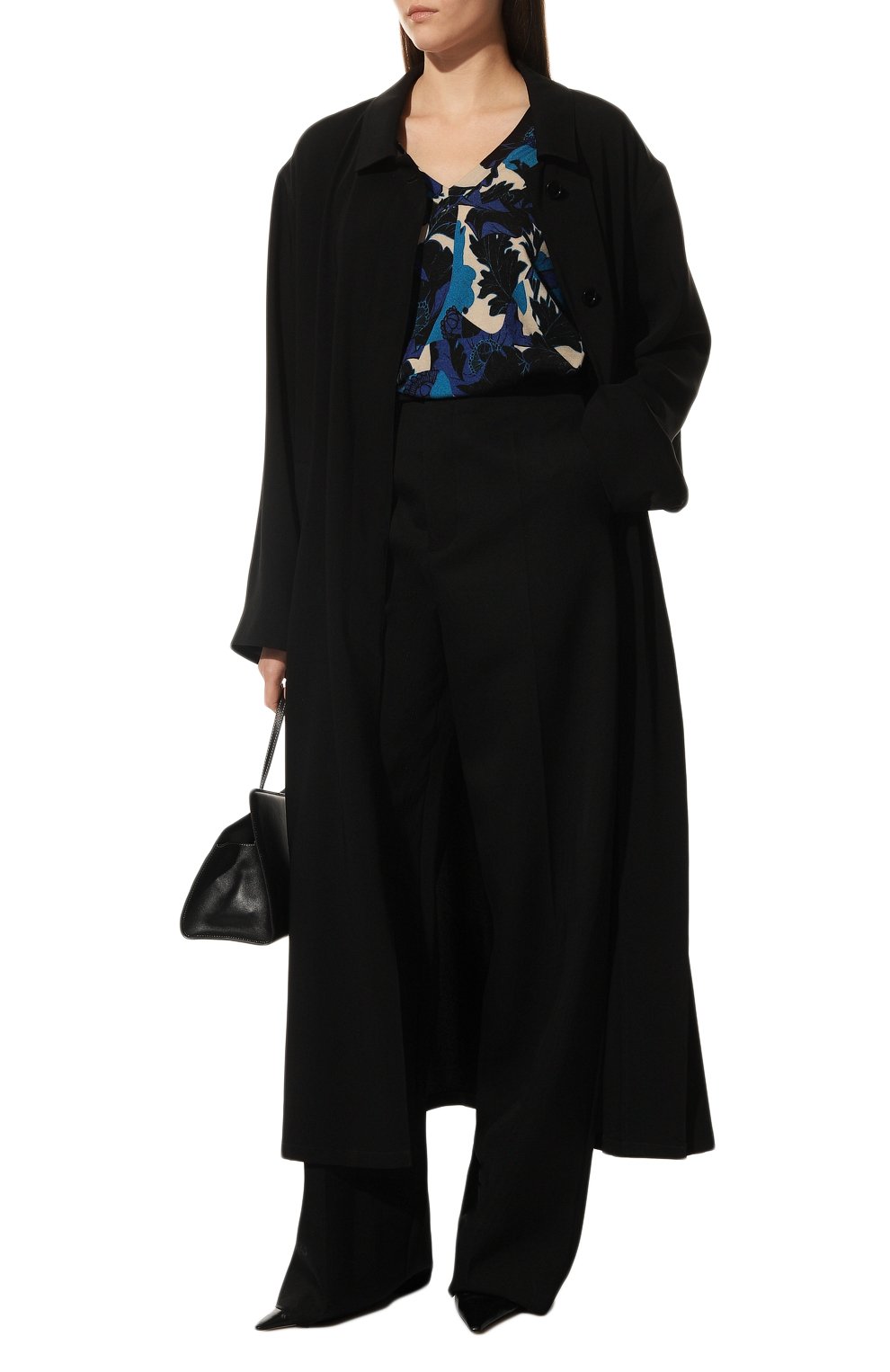 Шерстяной пуловер DRIES VAN NOTEN синего цвета по цене 78400 руб., арт. 222-031293-5701, фото 2 Шерстяной пуловер DRIES VAN NOTEN, арт. 222-031293-5701, фото 2