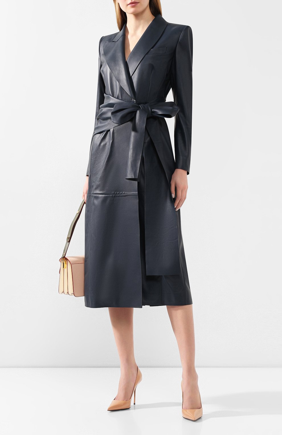 Кожаное пальто FENDI, арт. FPS804 NBA, фото 2