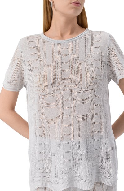 Пуловер из вискозы FREEAGE серого цвета по цене 25960 руб., арт. S25.JM067.9000.901, фото 5 Пуловер из вискозы FREEAGE, арт. S25.JM067.9000.901, фото 5