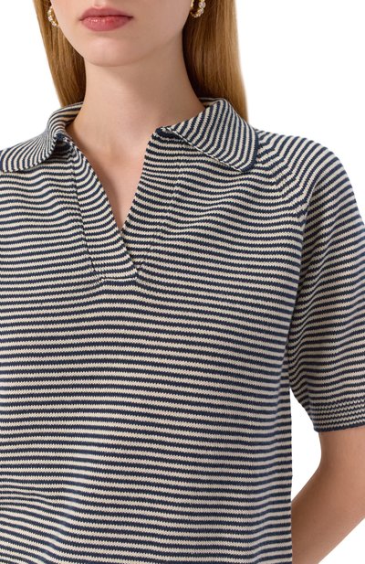 Хлопковое поло WEEKEND MAX MARA разноцветного цвета по цене 24500 руб., арт. JUNI0R, фото 5 Хлопковое поло WEEKEND MAX MARA, арт. JUNI0R, фото 5