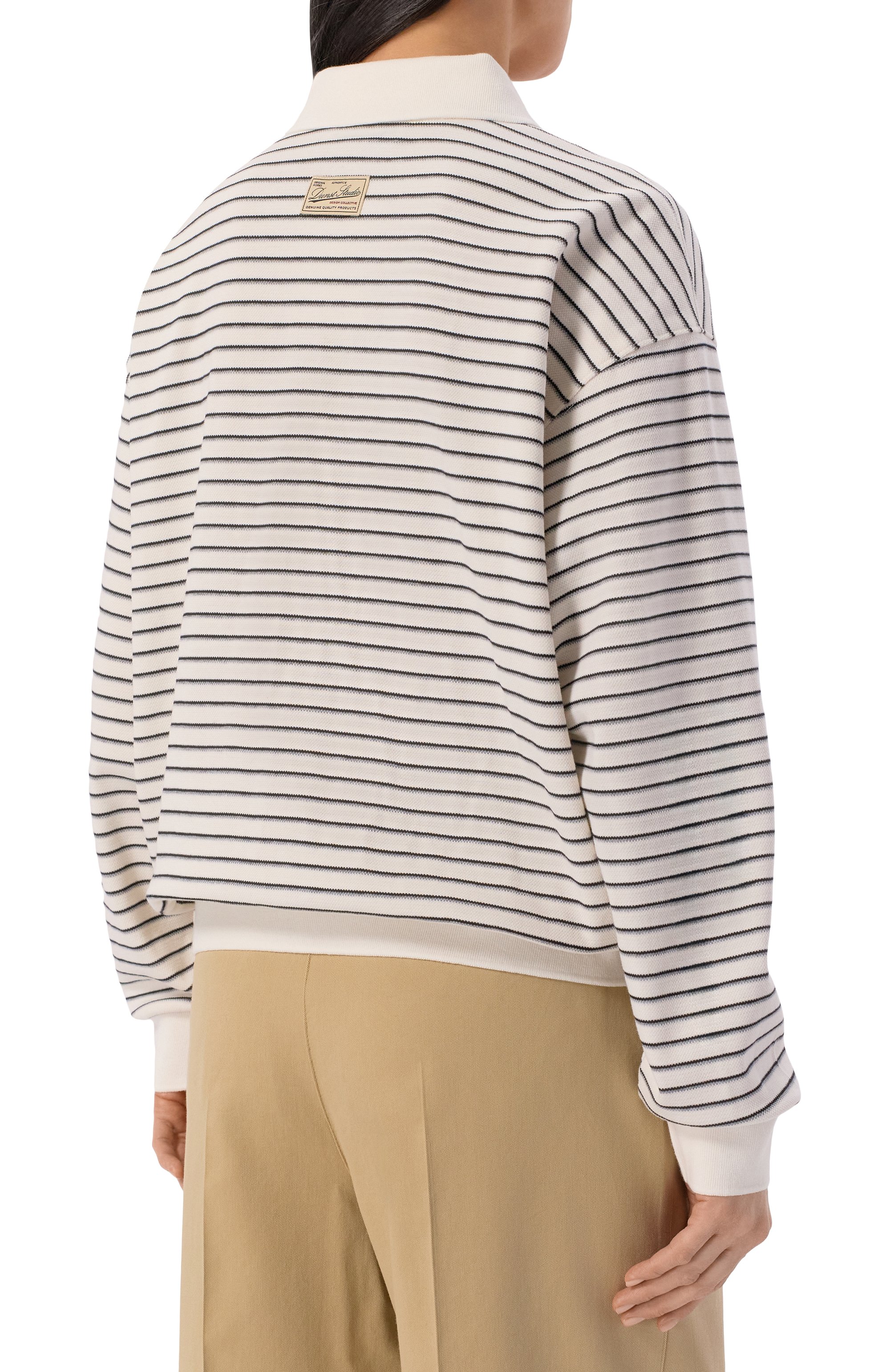 Поло DUNST кремового цвета по цене 12750 руб., арт. UDTS6A120IV, фото 4 Поло DUNST, арт. UDTS6A120IV, фото 4