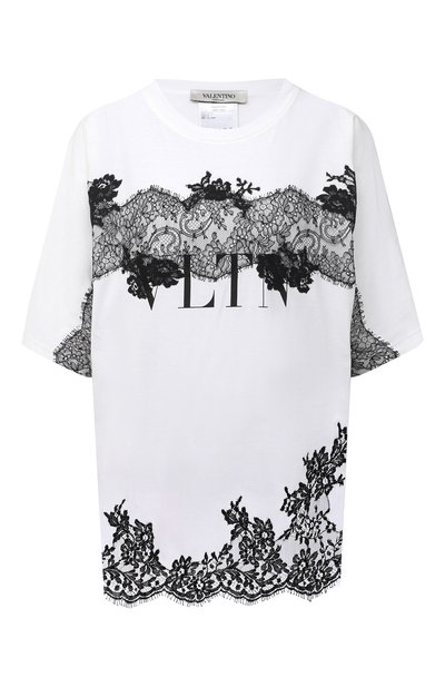 Женская хлопковая футболка VALENTINO, арт. VB3MG11B66C