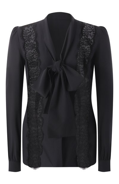 Женская блузка и�з шелка и хлопка DOLCE & GABBANA, арт. F5R31T/FUABS
