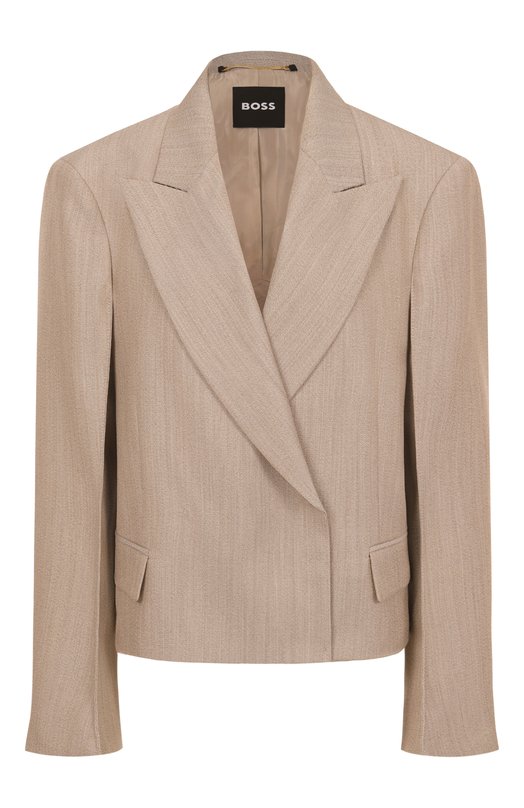 Шерстяной жакет BOSS 50550795 Серый 50550795