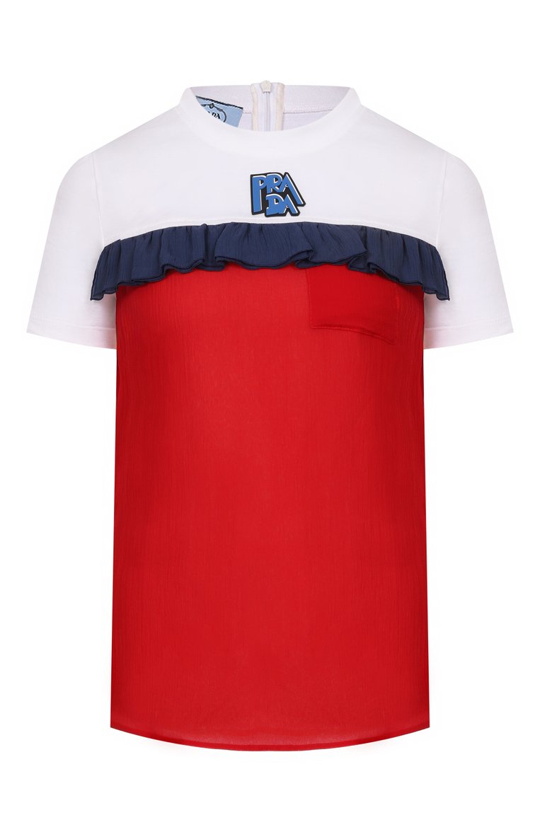 Хлопковый топ PRADA, арт. 35982-1S3T-F0XKK-191, фото 1