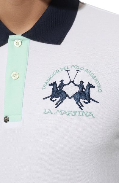 Хлопковое поло LA MARTINA, арт. YMP005/PK001, фото 5
