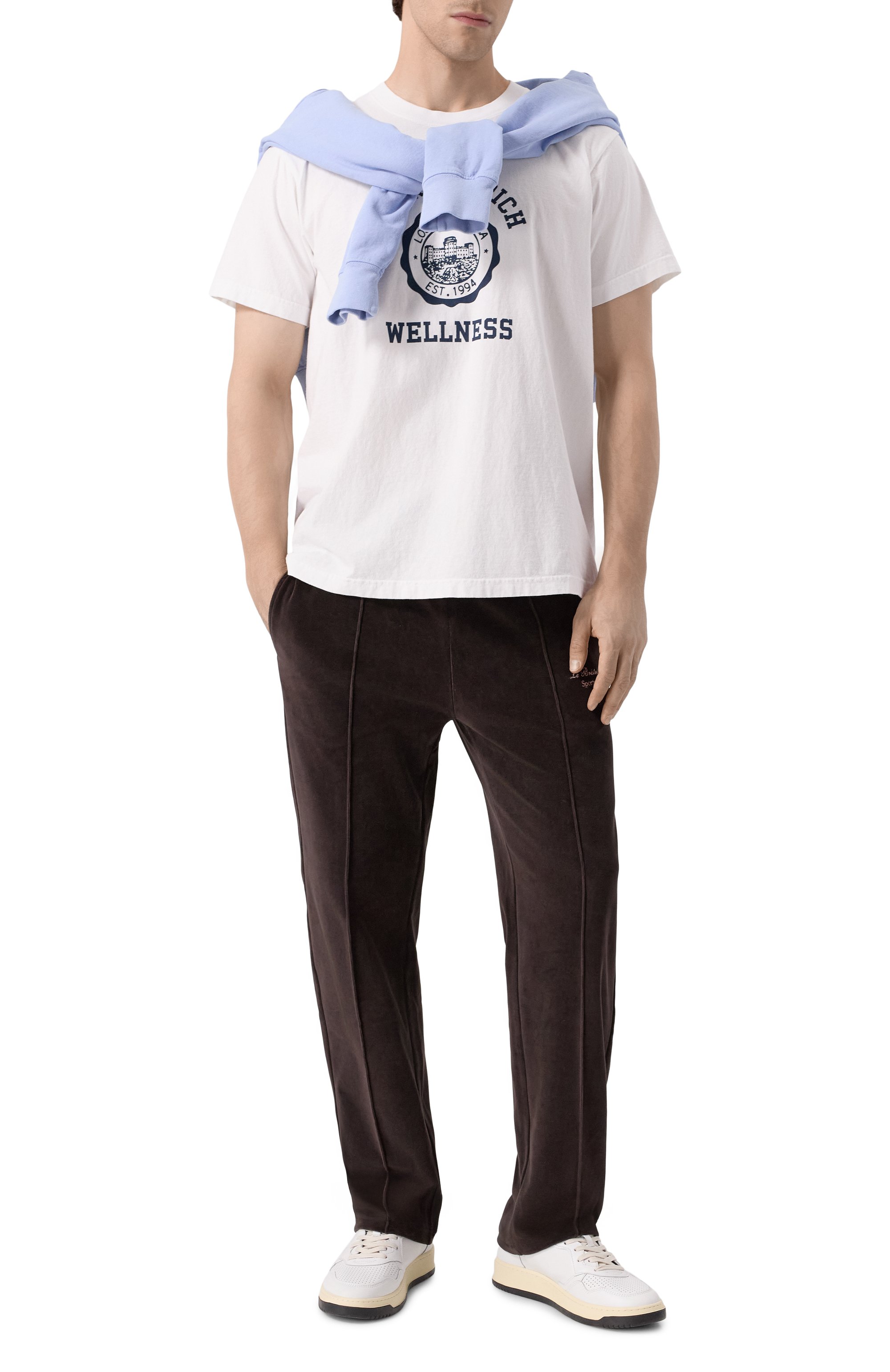 Хлопковые брюки sporty & rich x le bristol paris SPORTY AND RICH, арт. PA034517619BR03, фото 2