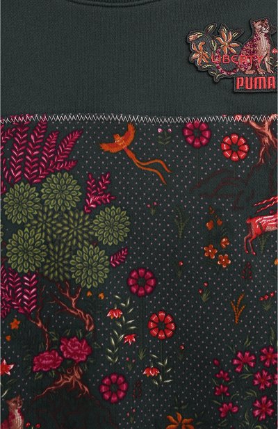Хлопковый свитшот PUMA зеленого цвета по цене 10490 руб., арт. 53288880, фото 5 Хлопковый свитшот PUMA, арт. 53288880, фото 5