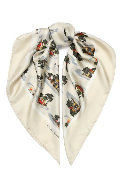 Шелковый платок BOTTEGA VENETA, арт. 563880/3V001, фото 1