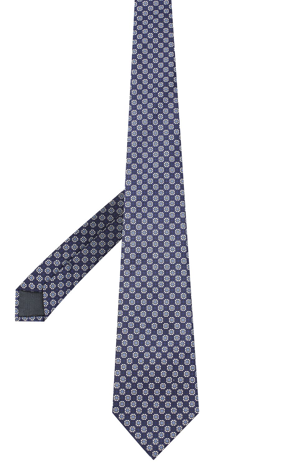 Шелковый галстук ZEGNA темно-синего цвета по цене 19650 руб., арт. Z9W05/1UM, фото 2 Шелковый галстук ZEGNA, арт. Z9W05/1UM, фото 2