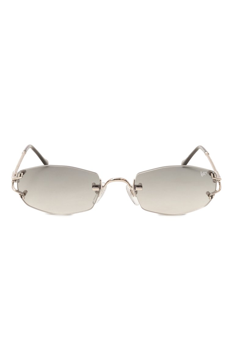 Женские солнцезащитные очки VINTAGE FRAMES зеленого цвета, арт. ASPEN 24KT WHITE G0LD/ARMY GREEN | Фото 4 (Нос: Не проставлено; Региональные ограничения белый список (Axapta Mercury): Не проставлено; Тип очков: С/з; Кросс-КТ: С/з-унисекс; Очки форма: Безоправные, Овальные; Оптика Гендер: оптика-унисекс)