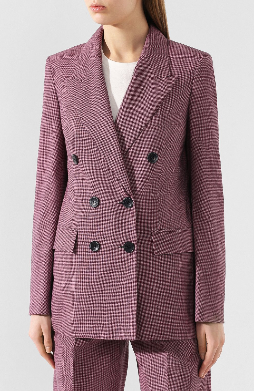 Жакет из смеси хлопка и льна ISABEL MARANT ETOILE розового цвета по цене 57550 руб., арт. VE1189-20P011E/LINYA, фото 3 Жакет из смеси хлопка и льна ISABEL MARANT ETOILE, арт. VE1189-20P011E/LINYA, фото 3