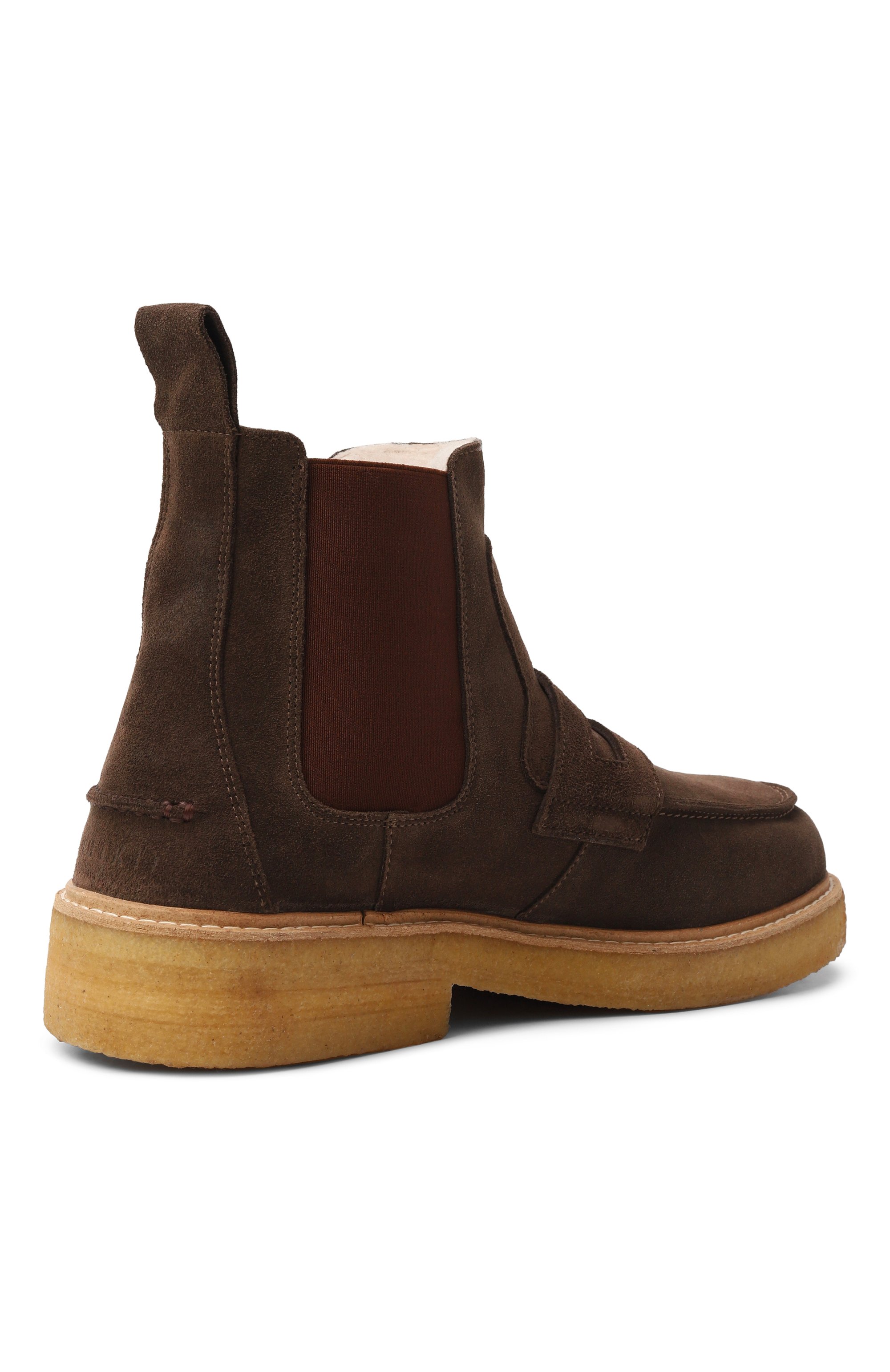 Замшевые челси velour INUIKII темно-коричневого цвета по цене 39950 руб., арт. 2002.023.0011, фото 5 Замшевые челси velour INUIKII, арт. 2002.023.0011, фото 5