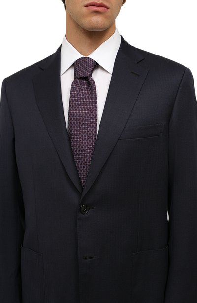 Шелковый галстук CORNELIANI бордового цвета по цене 19950 руб., арт. 90U390-2820314/00, фото 2 Шелковый галстук CORNELIANI, арт. 90U390-2820314/00, фото 2