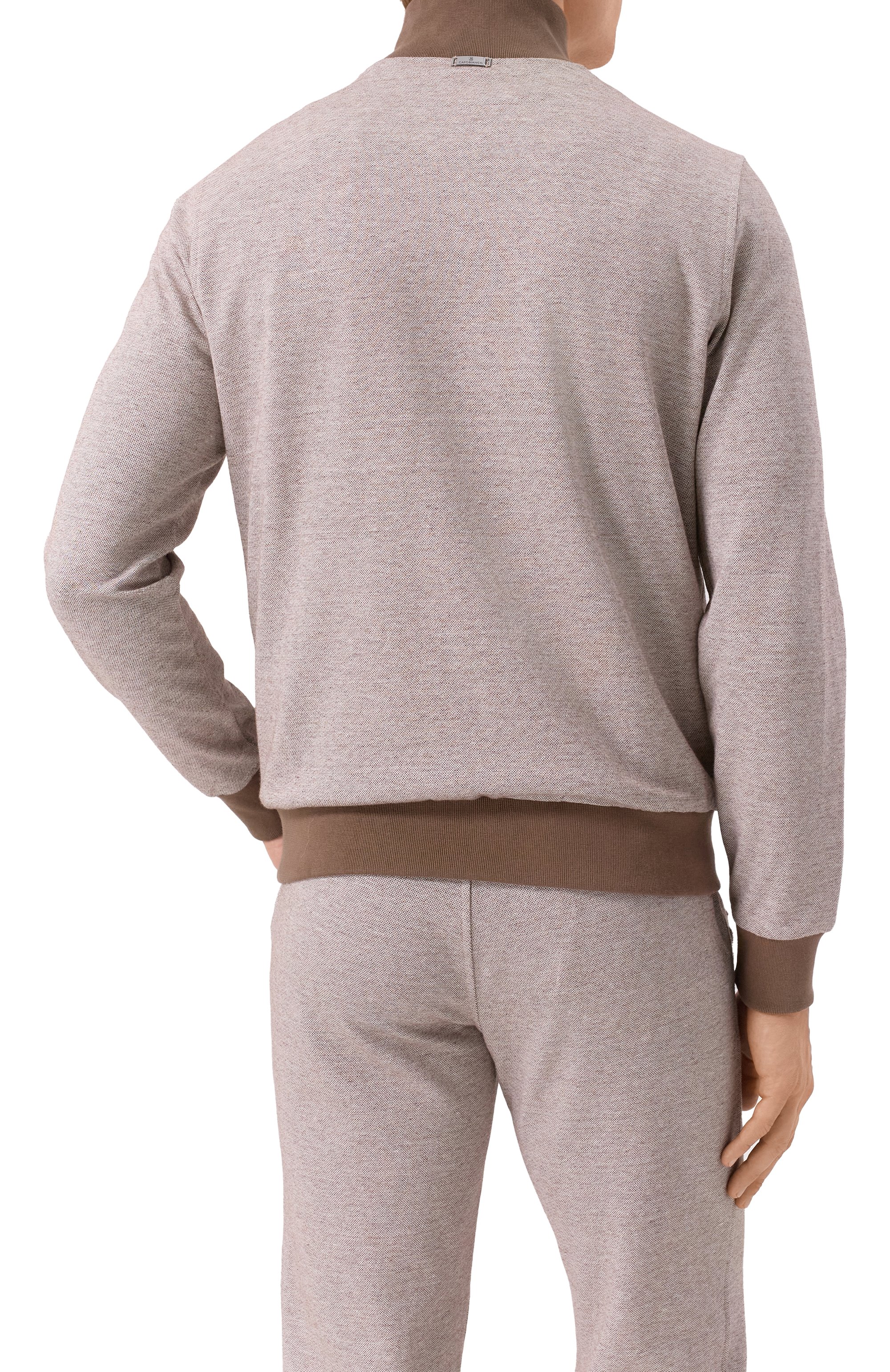 Толстовка изо льна и хлопка CAPOBIANCO, арт. 18M452.LUR0., фото 4