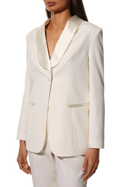 Шерстяной жакет JM STUDIO молочного цвета по цене 52000 руб., арт. ns222319, фото 3 Шерстяной жакет JM STUDIO, арт. ns222319, фото 3