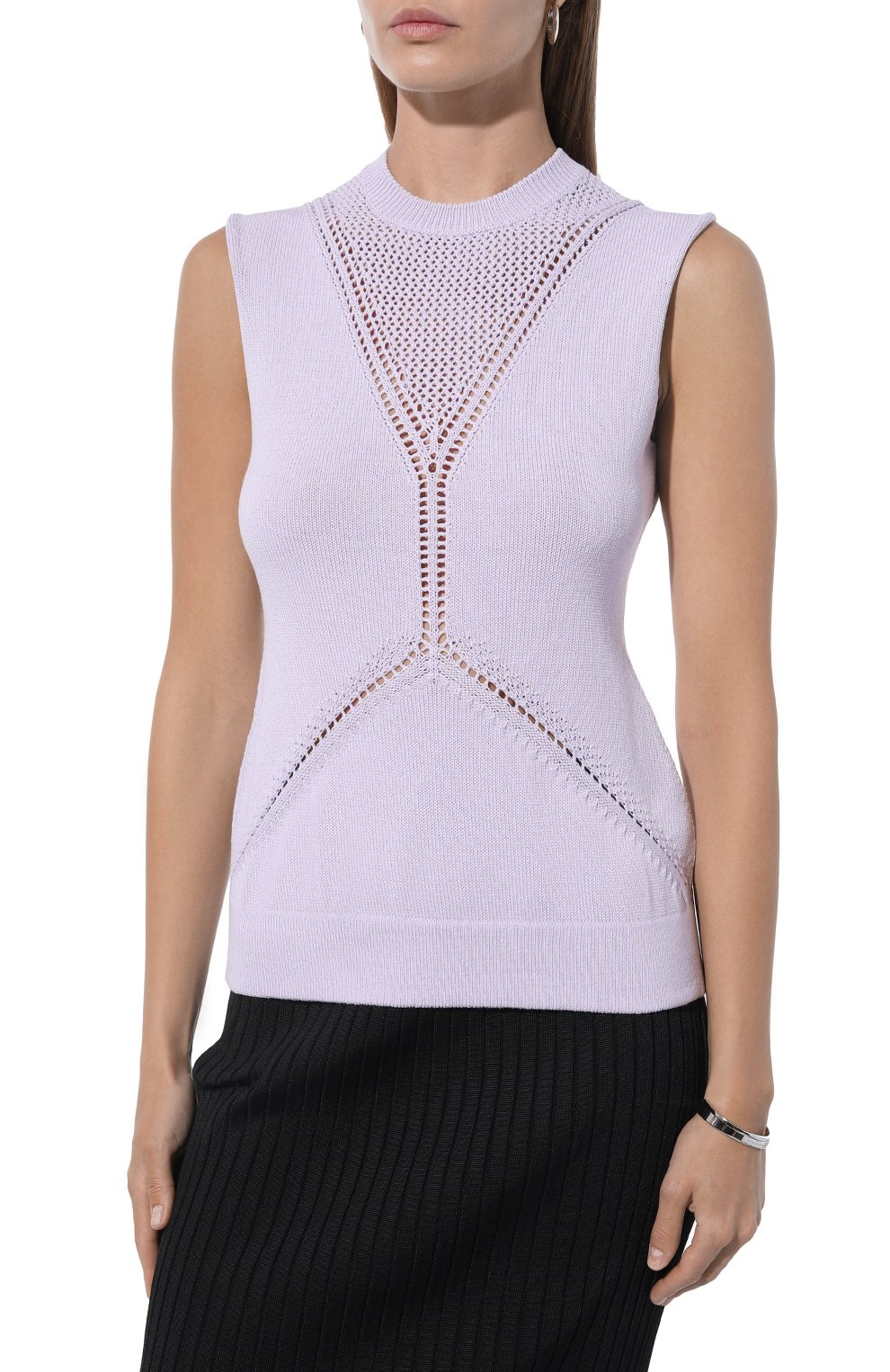 Топ из шерсти и хлопка JIL SANDER, арт. J01NC0139/J14617, фото 3