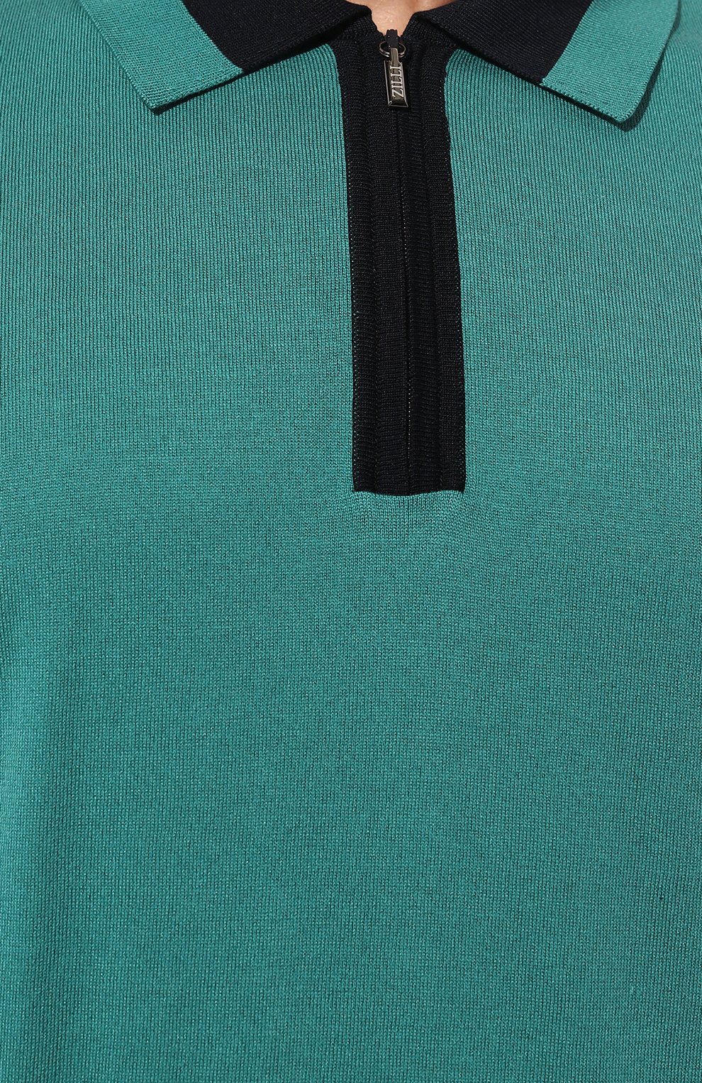 Поло из хлопка и шелка ZILLI, арт. MBZ-PZ002-CLAS1/MC01, фото 5