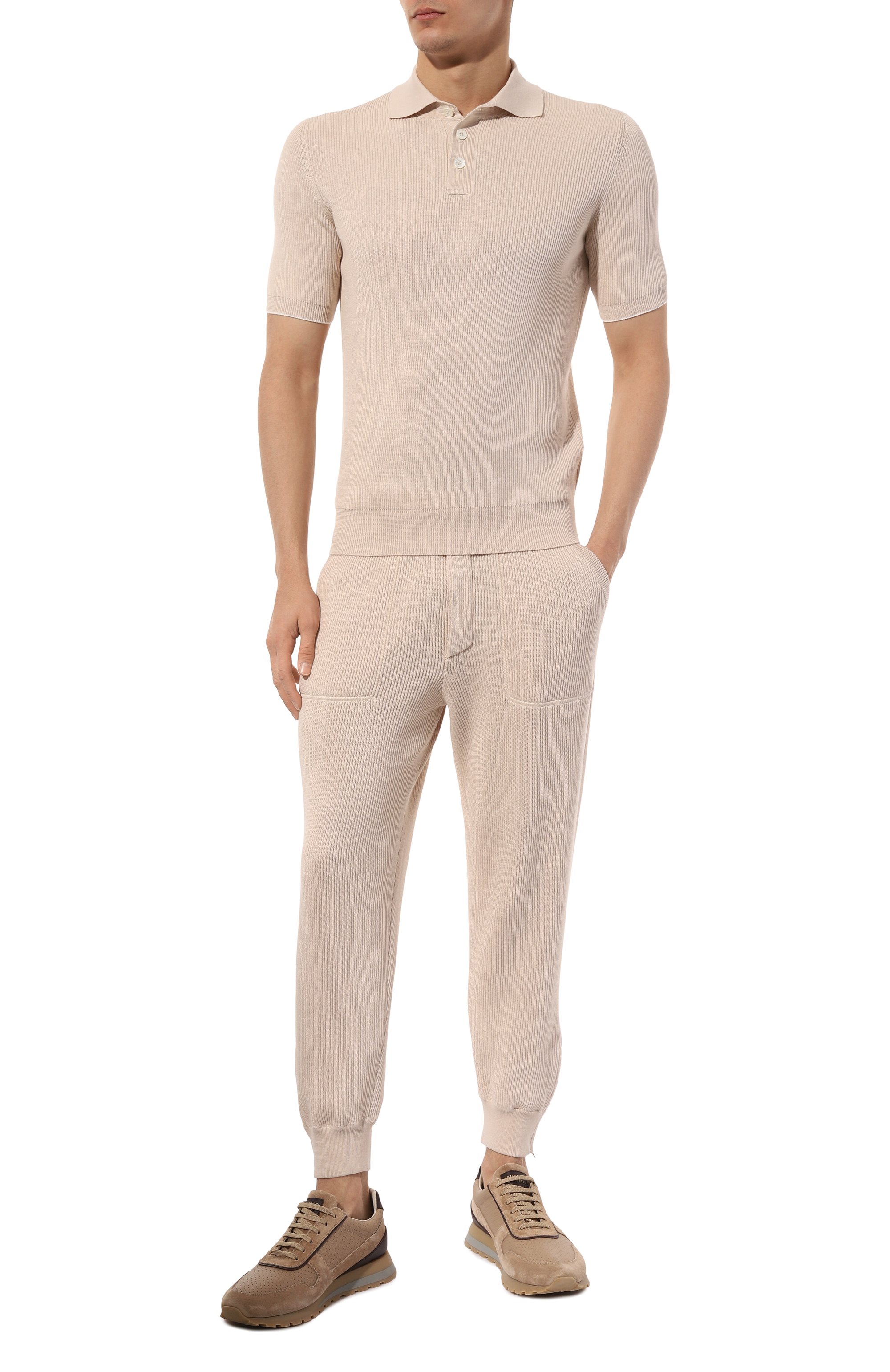 Хлопковые джоггеры BRUNELLO CUCINELLI, арт. M2920B2310, фото 2