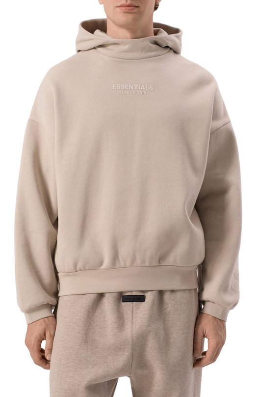 Хлопковое худи Fear Of God 192BT232052F-M Бежевый  192BT232052F-M Фото 3
